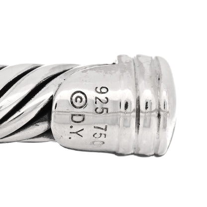 David Yurman Sterling Silver 18K Yellow Gold Yellow Sapphire 5mm Cable Classics Single Station Bracelet 3 of 3