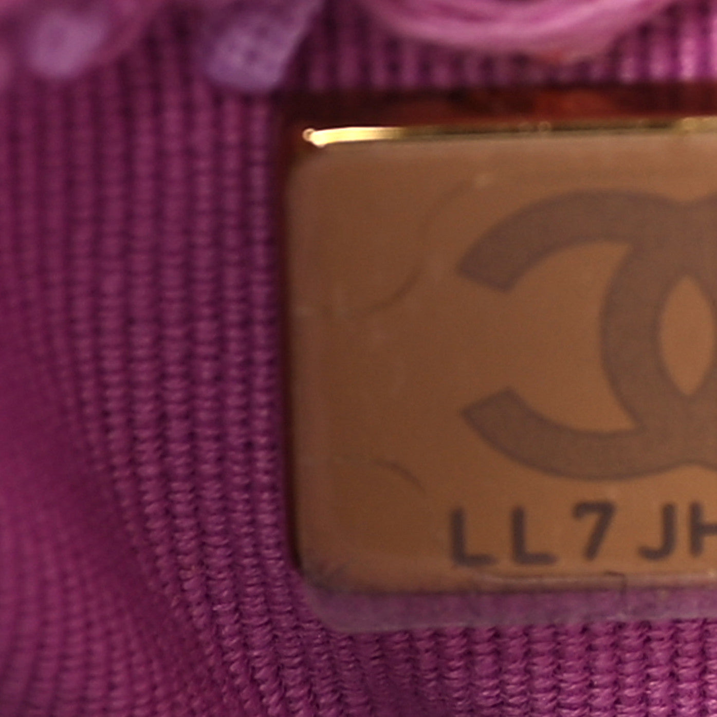 Chanel Tweed Enamel Quilted Pending CC Bucket Drawstring Bag Light Purple Pink Red 6 of 8