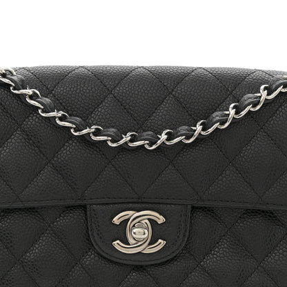Chanel Caviar Quilted East West Flap Black 8 of 10
