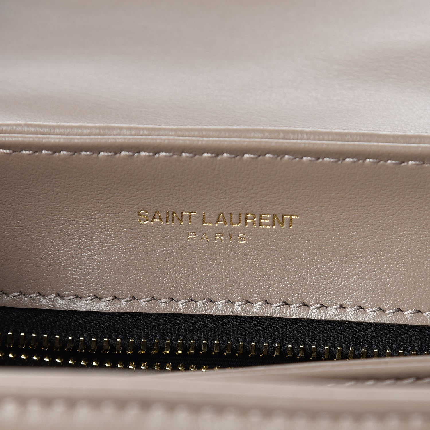 Saint Laurent Calfskin Y Quilted Monogram Toy Loulou Chain Satchel Dusty Grey 6 of 12