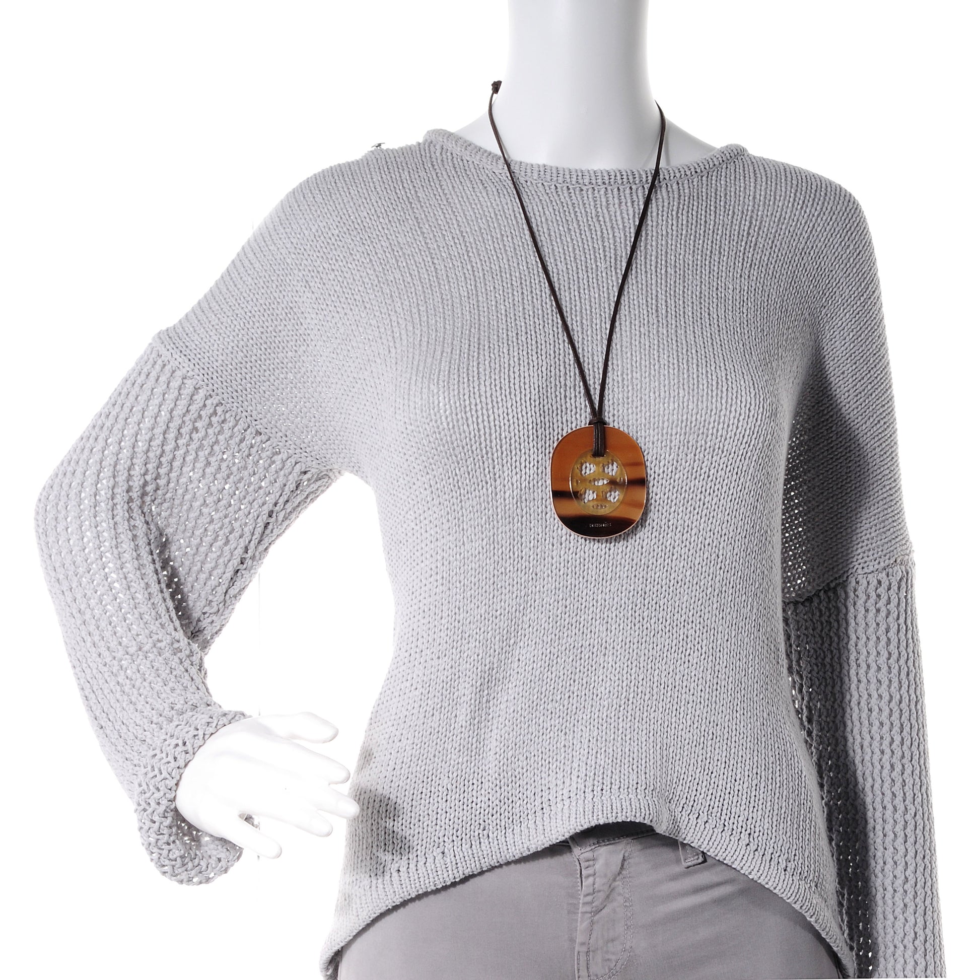 Hermes Buffalo Horn and Lacquer Lift Necklace GM 2 of 6