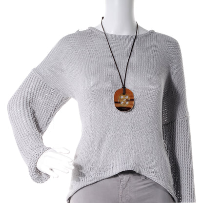 Hermes Buffalo Horn and Lacquer Lift Necklace GM 2 of 6