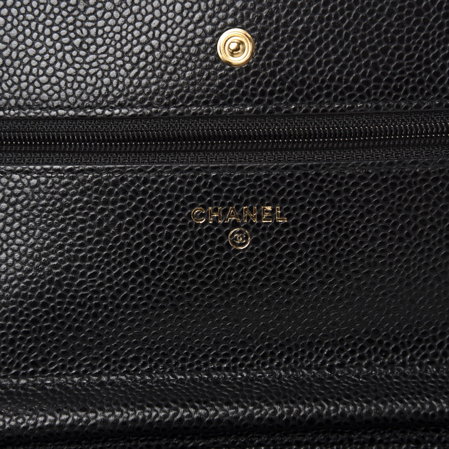 Chanel Caviar Quilted Wallet On Chain WOC Black 8 of 12