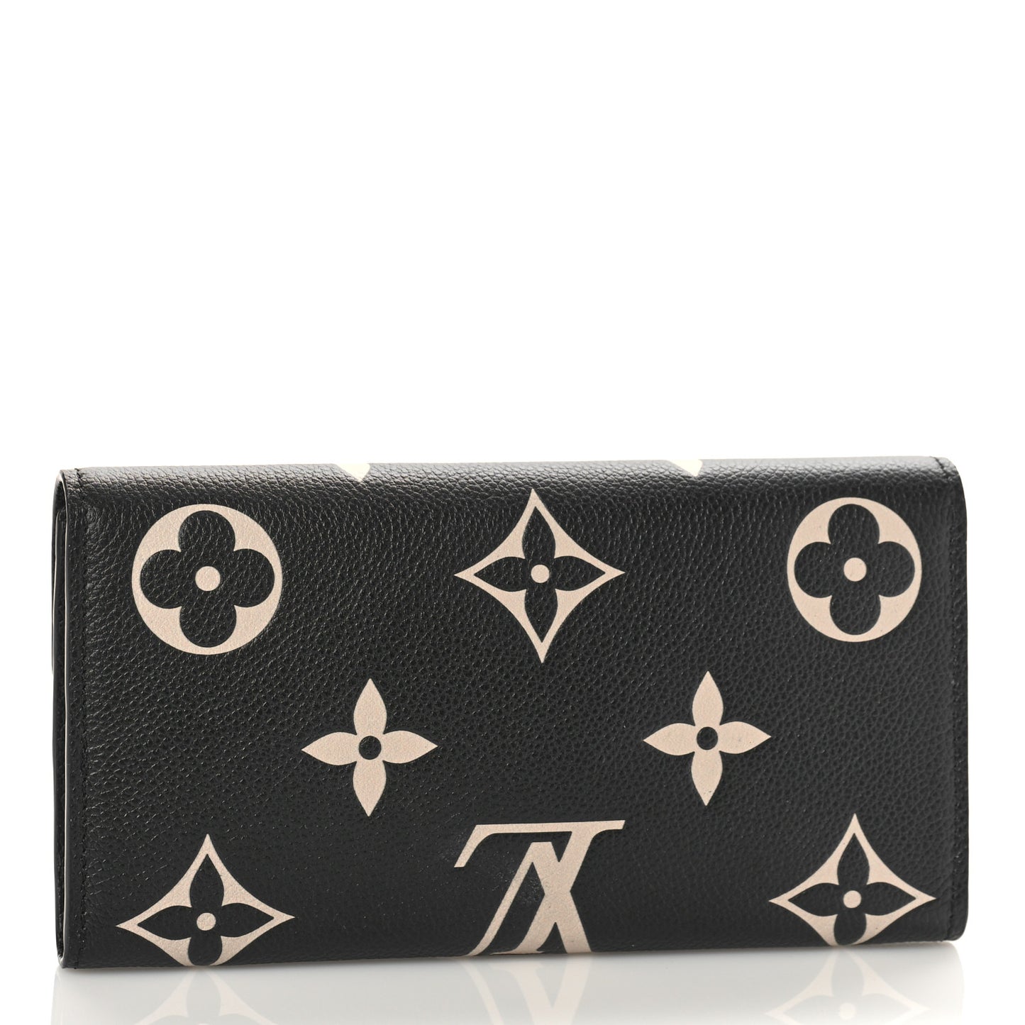 Monogram Empreinte Giant Sarah Wallet Black Beige