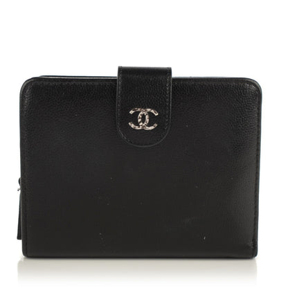 Chanel Caviar Sevruga Zip Pocket Wallet Black 1 of 8