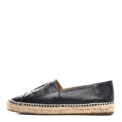 Chanel Lambskin CC Espadrilles 41 Black 1 of 11