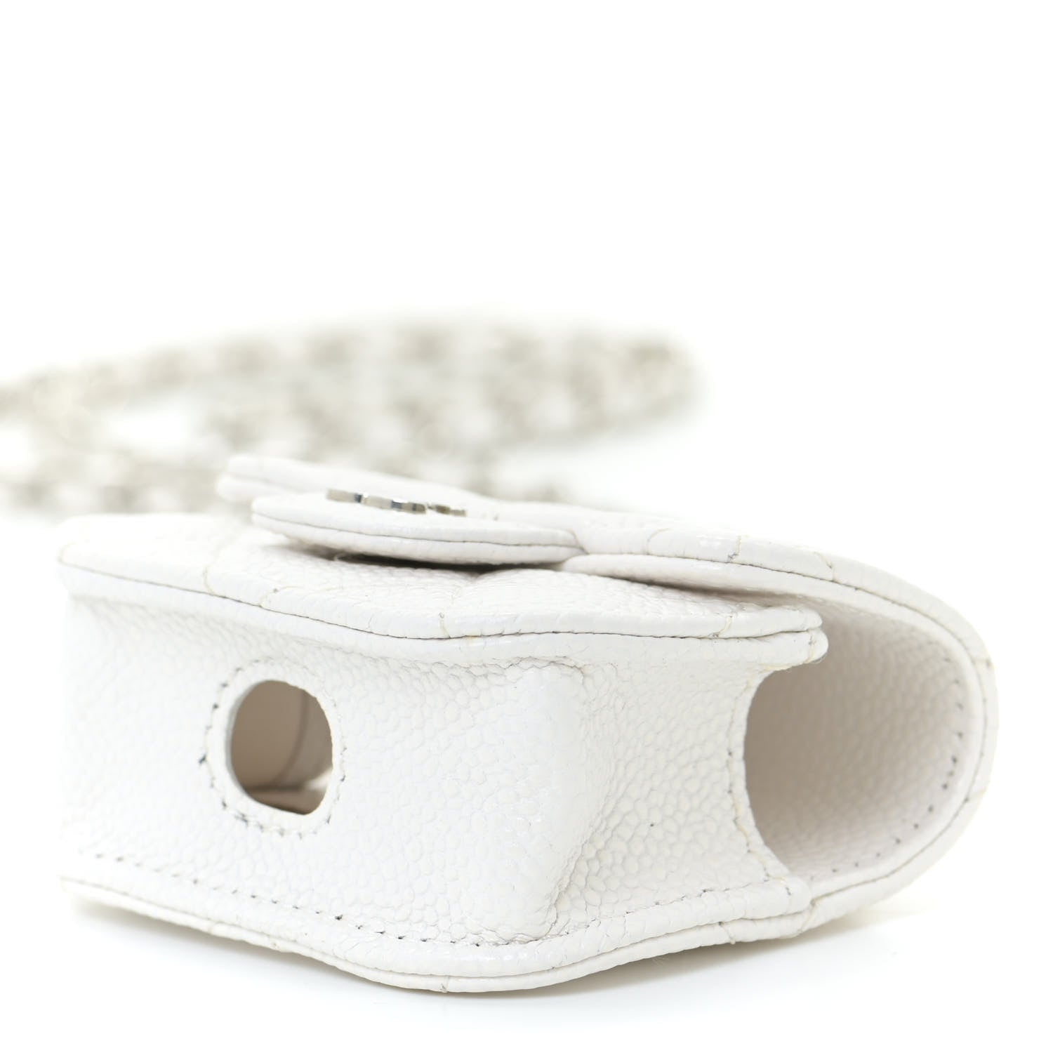 Chanel Caviar Quilted Airpods Pro Case White 9 of 11