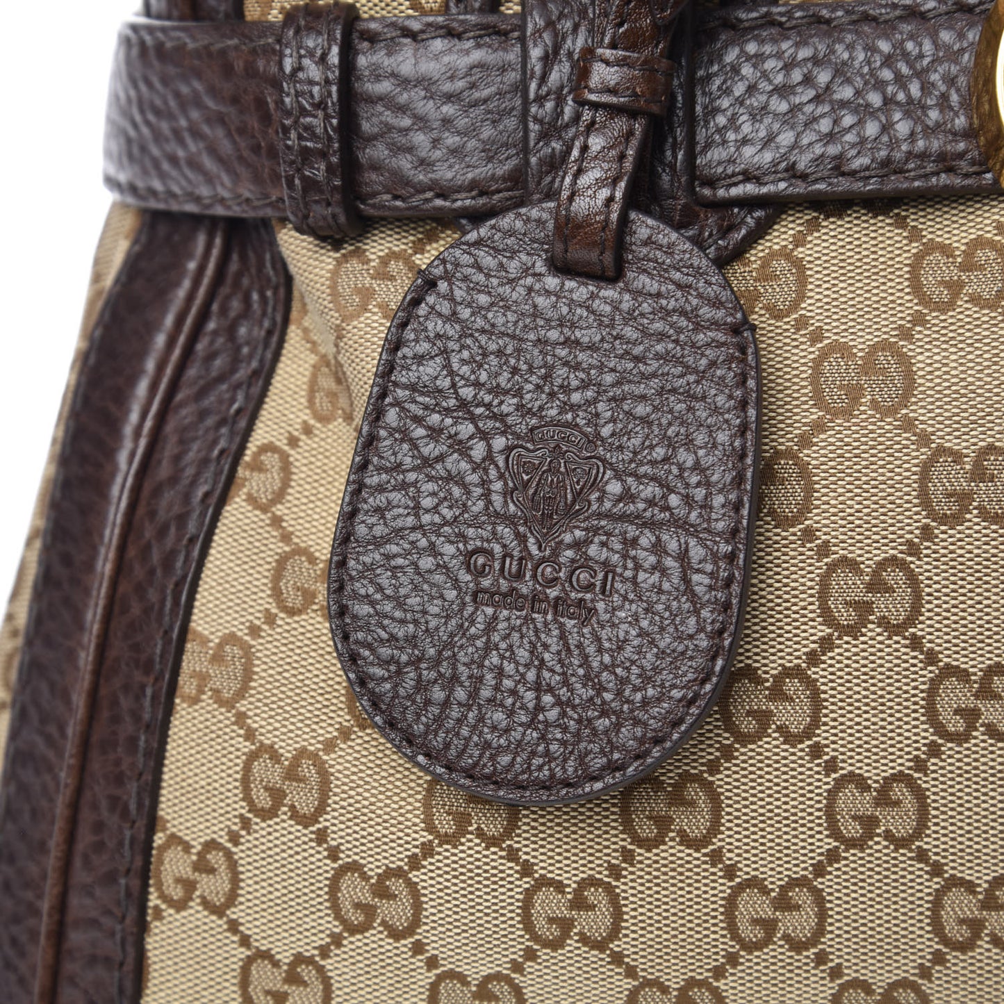 Monogram Medium GG Running Tote Dark Brown