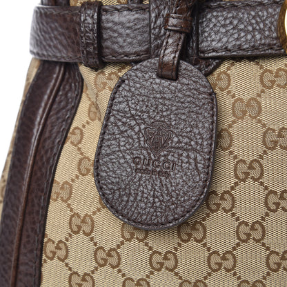 Gucci Monogram Medium GG Running Tote Dark Brown 13 of 16