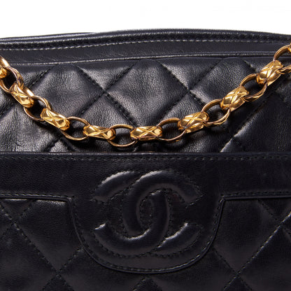 Chanel Lambskin Quilted CC Tassel Camera Case Black 9 of 10