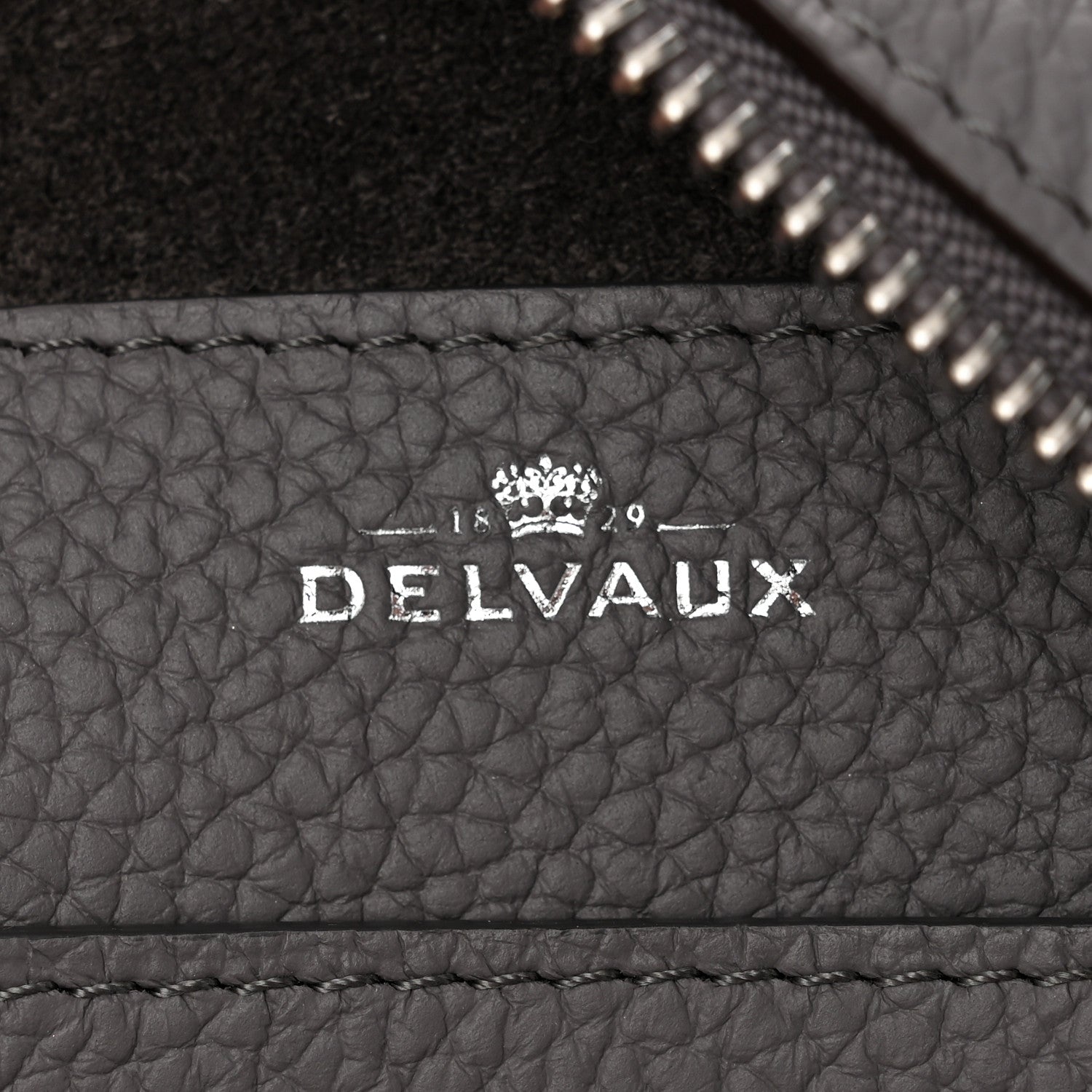 Delvaux Taurillon Soft Mini Cool Box Satchel Stone 6 of 11