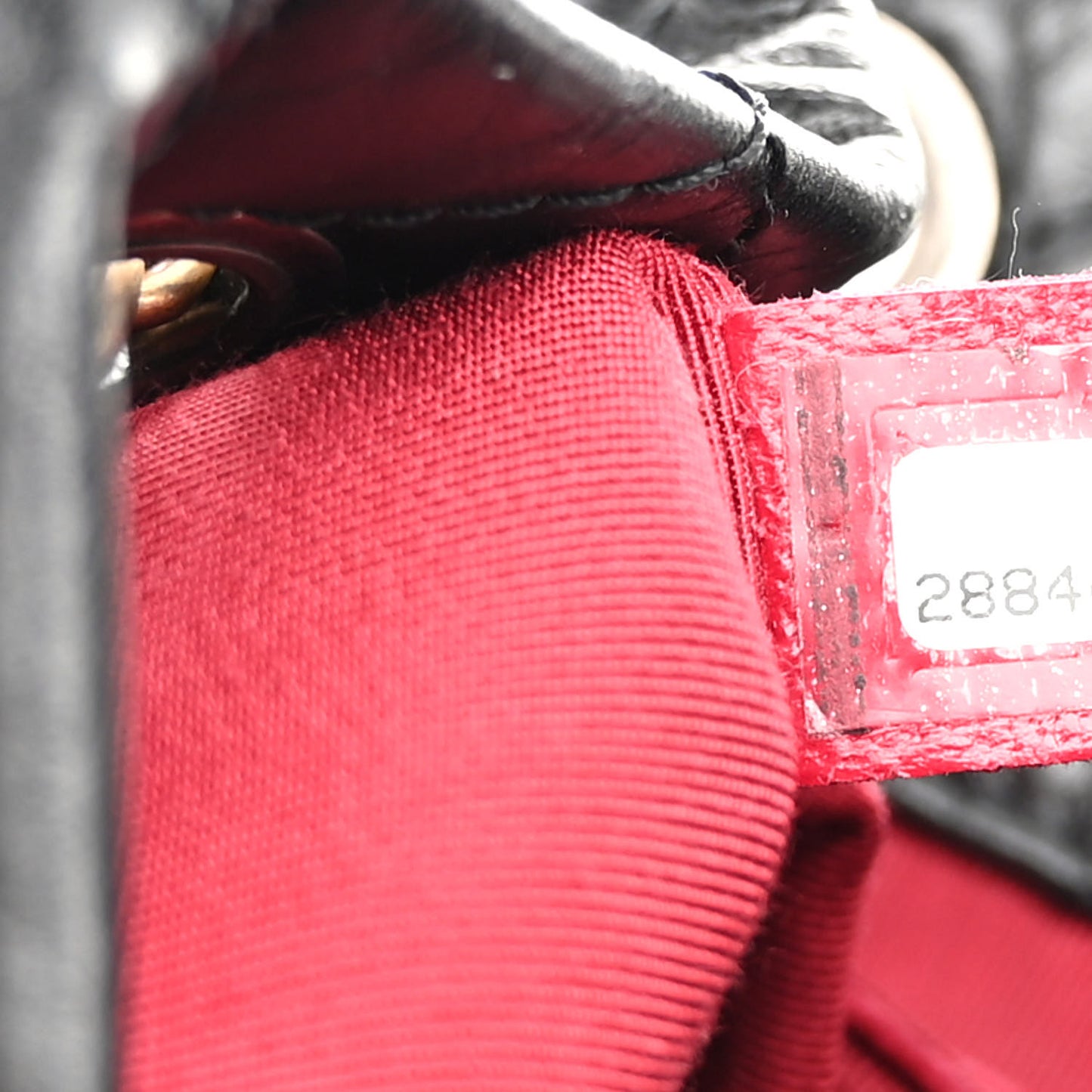 Aged Calfskin Quilted Gabrielle Backpack Black