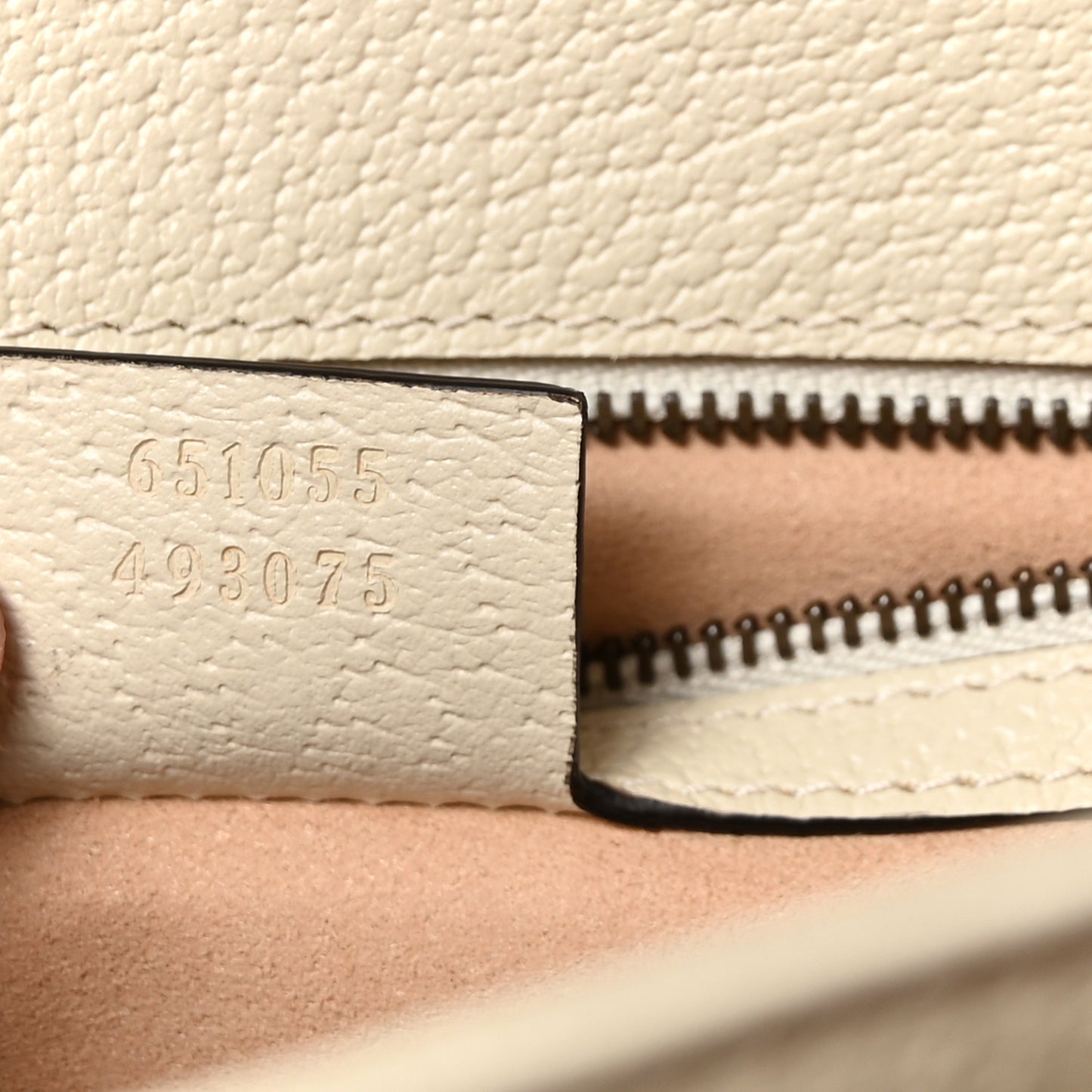 GG Supreme Monogram Textured Dollar Calfskin Web Small Ophidia Padlock Top Handle Bag  Beige Ebony Mystic White