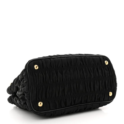Prada Tessuto Nylon Gaufre Small Tote Black 4 of 13