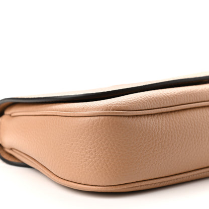 Gucci Pebbled Calfskin Medium Soho Flap Crossbody Camelia 8 of 9