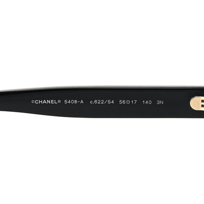 Chanel Acetate Polarized Square Sunglasses 5408 Black 5 of 7