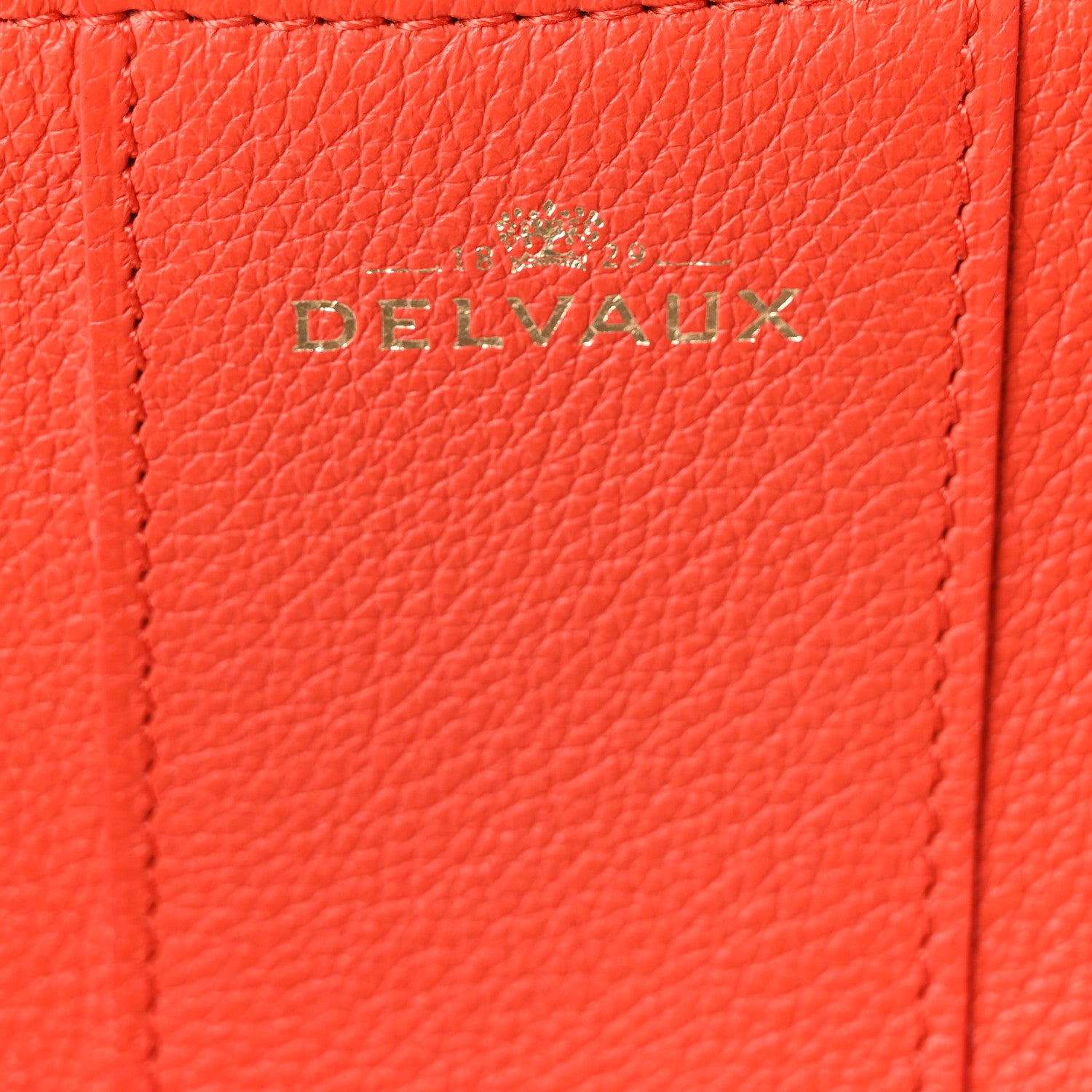 Delvaux Grained Calfskin MM Brillant Satchel Sunset 6 of 10