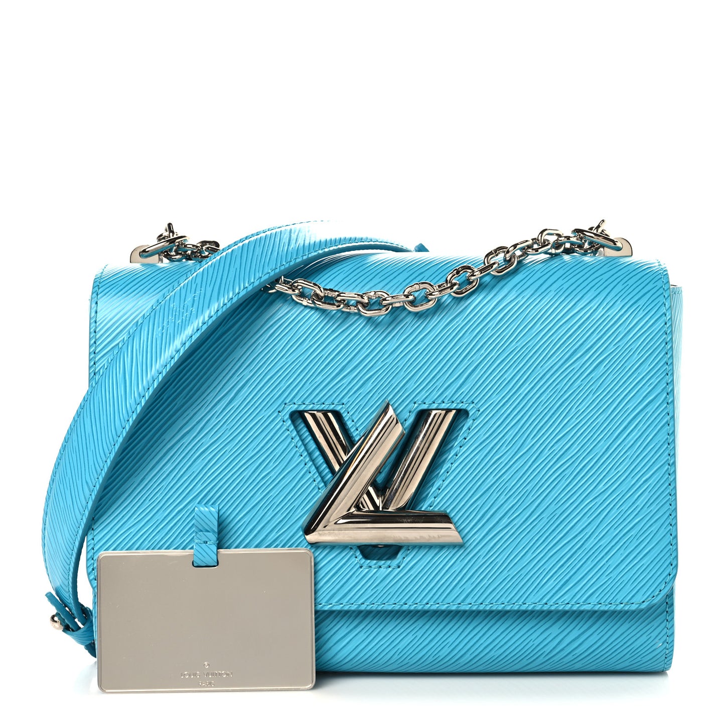 Epi Twist Shoulder Bag MM Turquoise