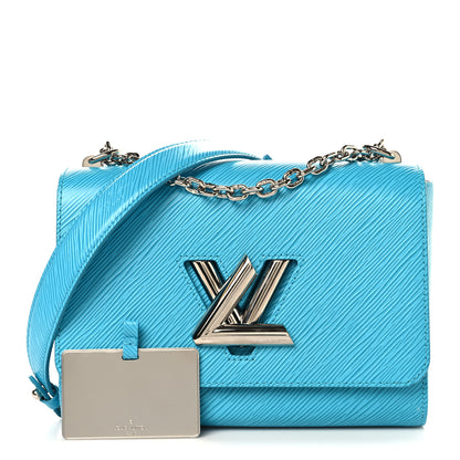 Louis Vuitton Epi Twist Shoulder Bag MM Turquoise 3 of 10