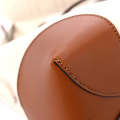 Fendi Canvas Vitello Logo Ajour Embroidered Medium By The Way Boston Bag Grezzo Cuoio 8 of 11