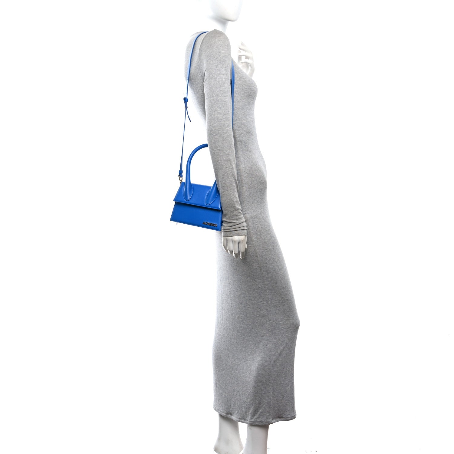 Jacquemus Smooth Calfskin Le Chiquito Moyen Blue 2 of 9