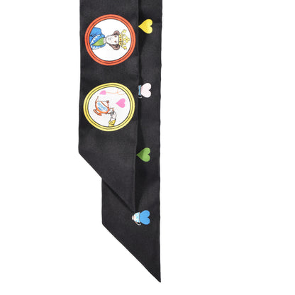 Hermes Silk Tea Time Twilly Black Rouge Multicolor 2 of 4