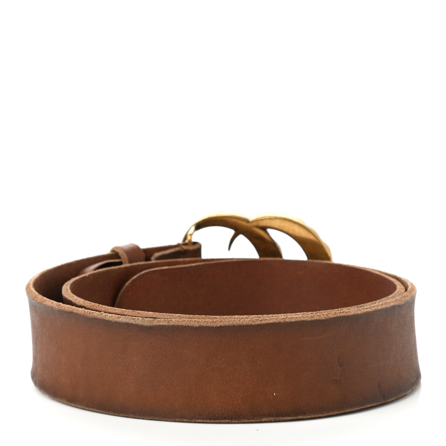 Gucci Calfskin Crystal Double G 40mm Belt 80 32 Brown Multicolor 2 of 4