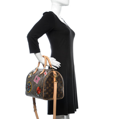 Louis Vuitton Monogram Patches Speedy Bandouliere 30 3 of 13