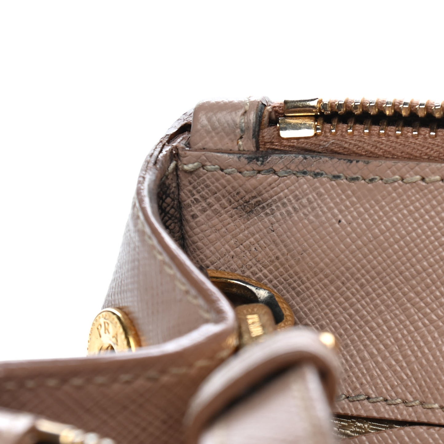 Saffiano Medium Galleria Double Zip Tote Cipria