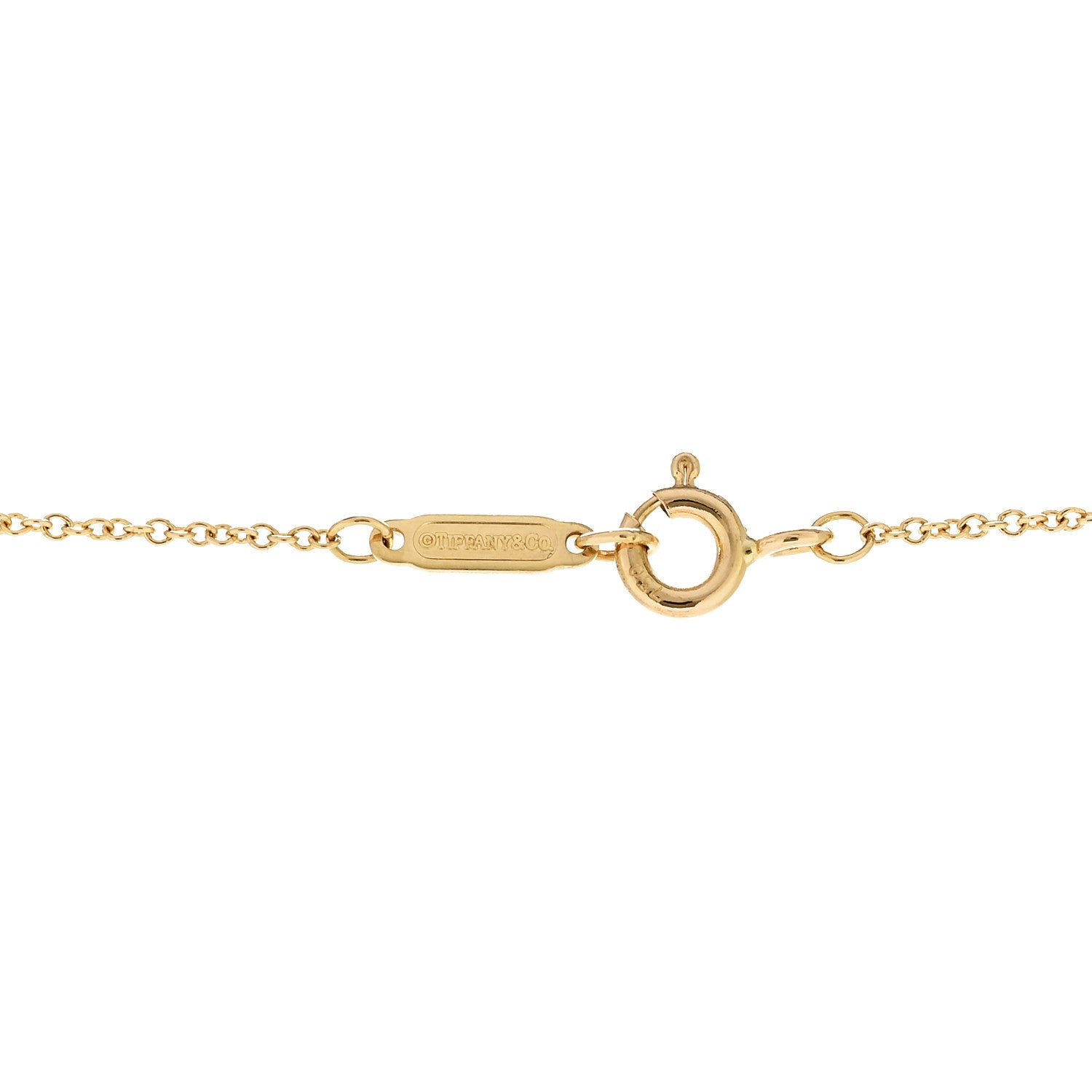 Tiffany 18K Yellow Gold 1837 Interlocking Circles Pendant Necklace 5 of 6
