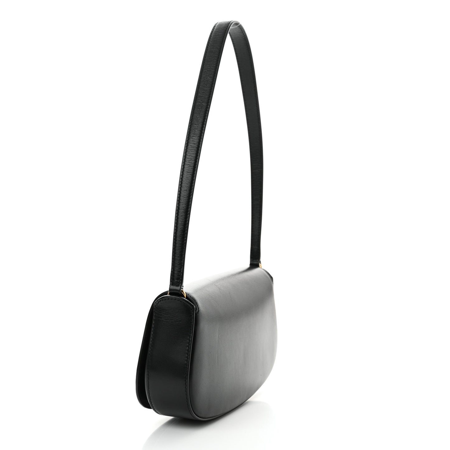 Calfskin Mini Voltaire Shoulder Bag Black