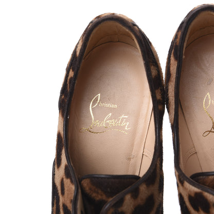 Christian Louboutin Pony Hair Luxor Lady Derby 120 Pump 36.5 Leopard 6 of 11
