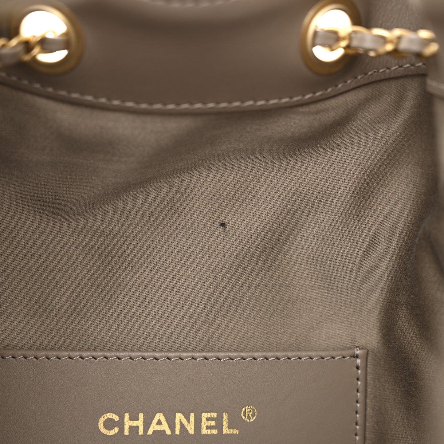 Suede Quilted Medium Chanel 25 Handbag Dark Grey