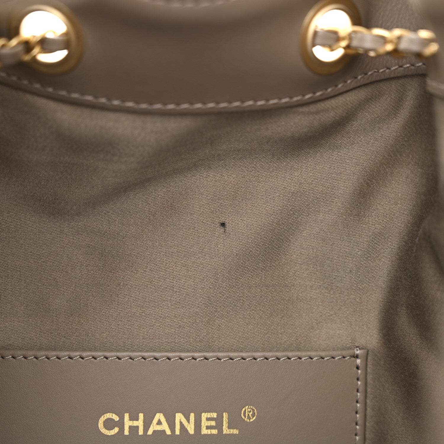 Chanel Suede Quilted Medium Chanel 25 Handbag Dark Grey 12 of 12