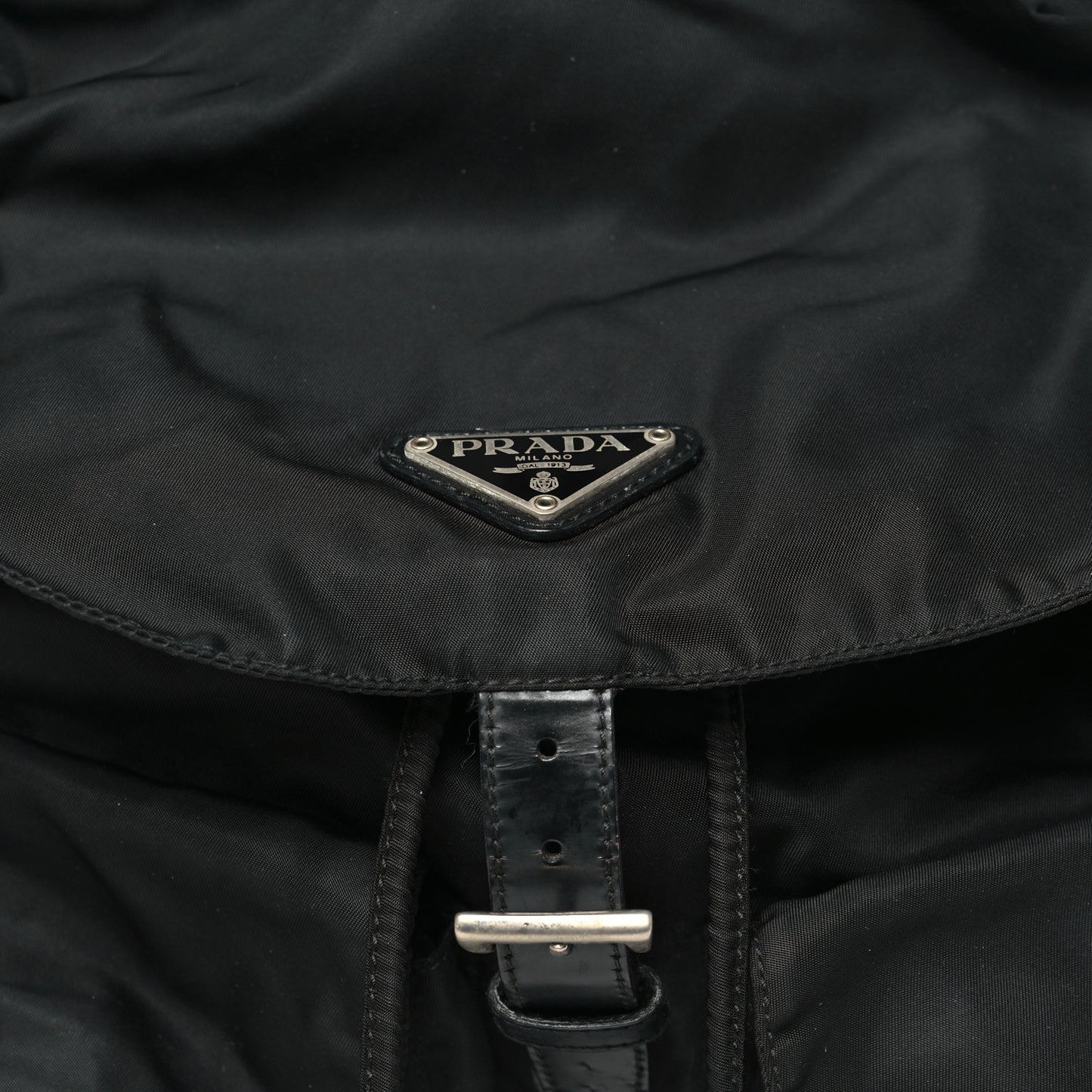 Nylon Vela Medium Backpack Black