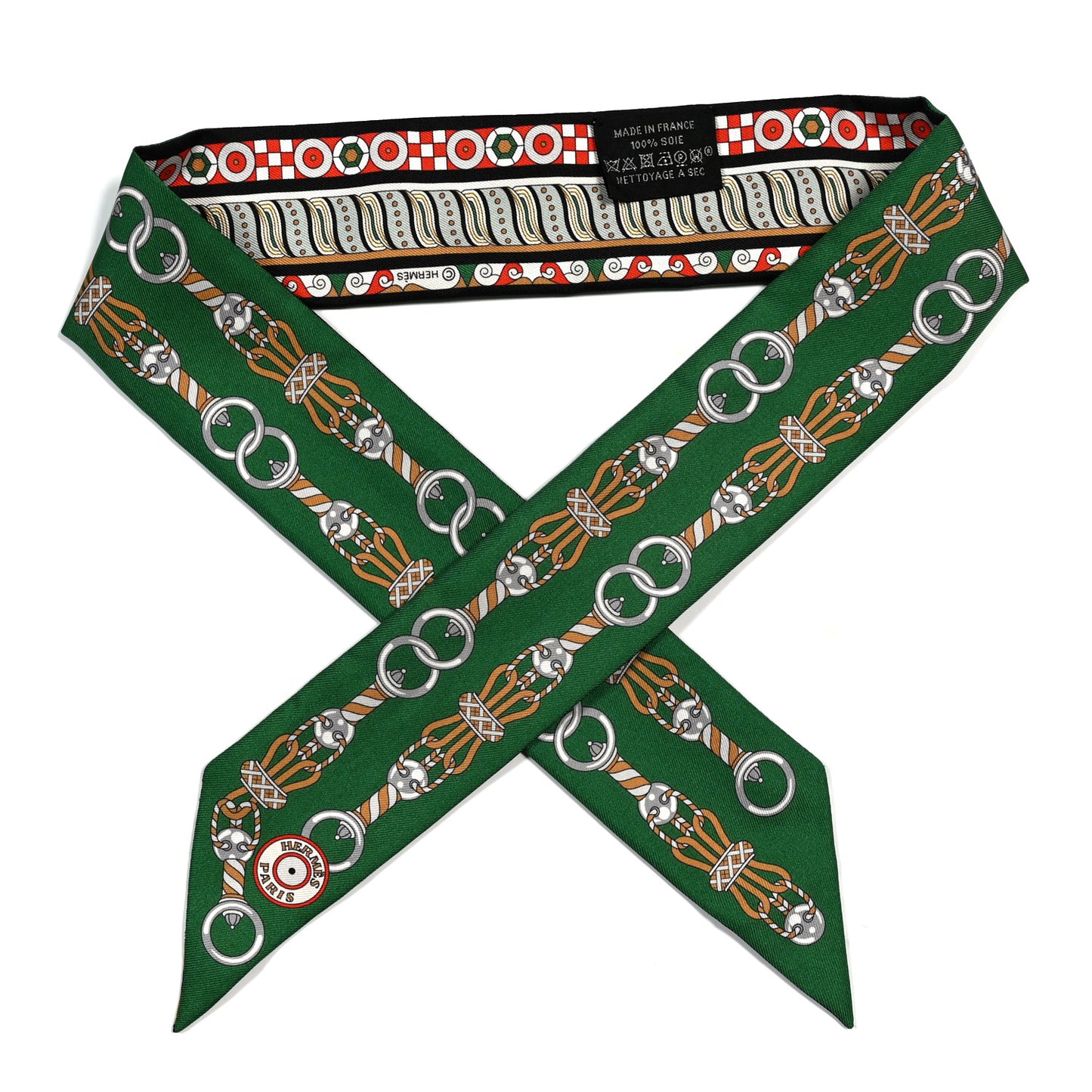 Silk Harnais En Rosace Twilly Vert Beige Vermillion