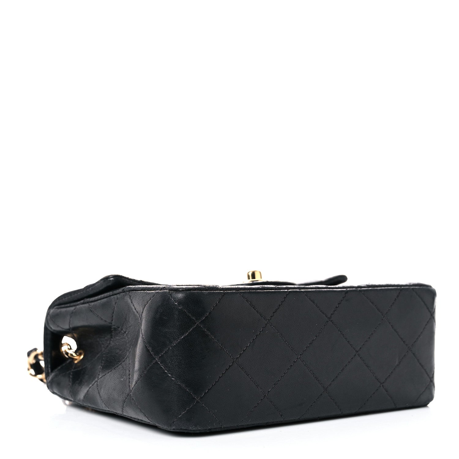 Chanel Lambskin Quilted Mini Square Flap Bag Black 4 of 28