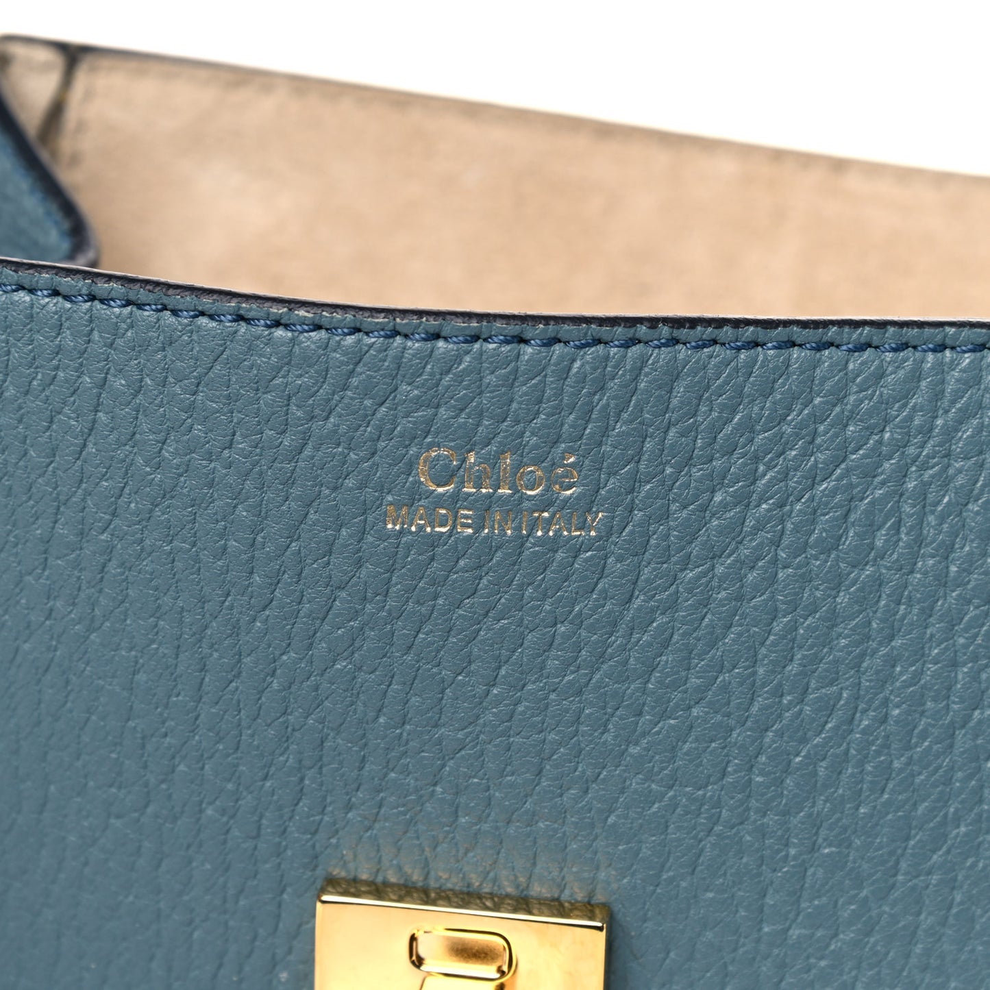 Grained Lambskin Mini Drew Shoulder Bag Cloudy Blue