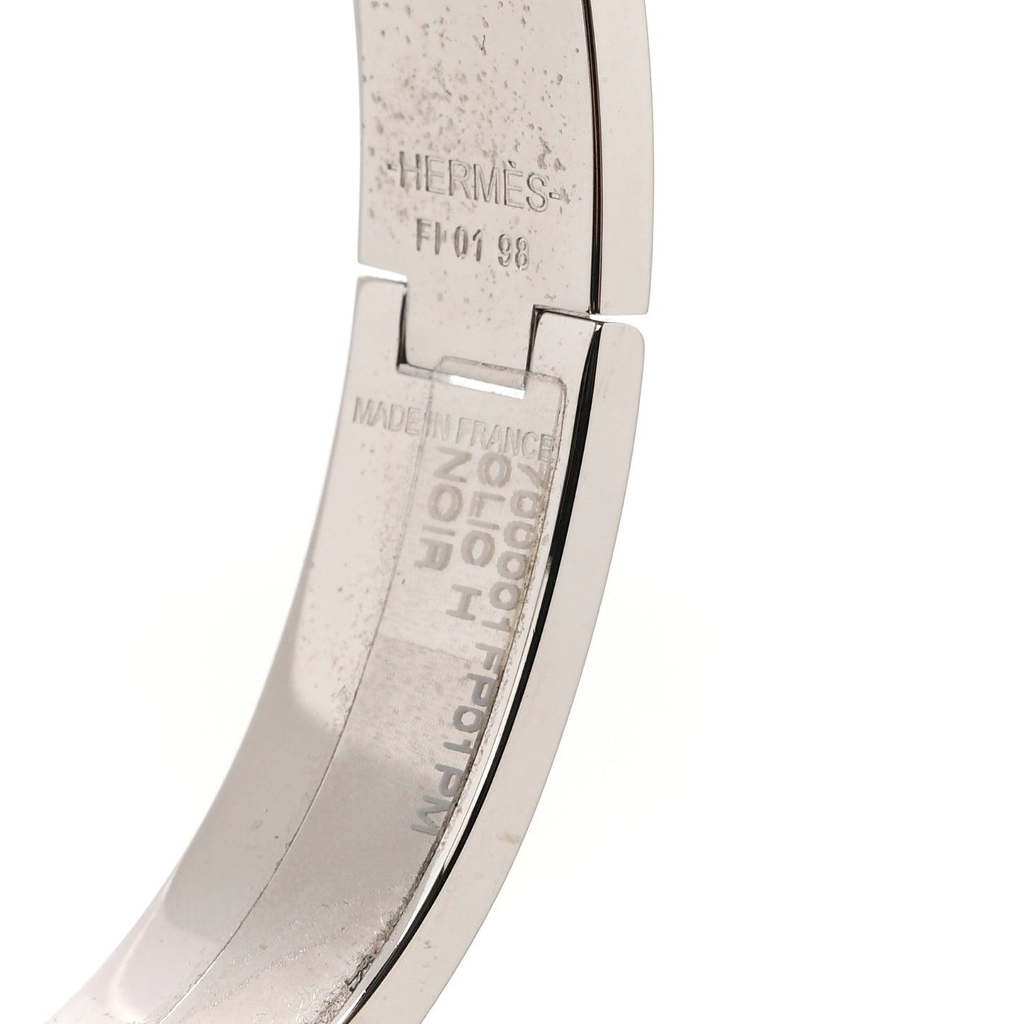 Enamel Narrow Clic Clac H Bracelet PM Black