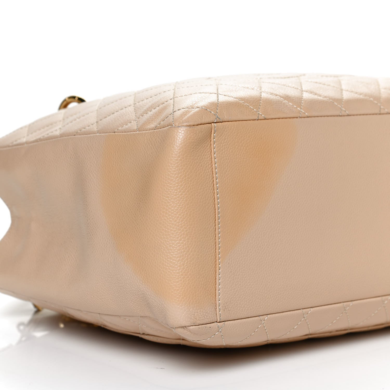 Chanel Caviar Quilted Grand Shopping Tote GST Beige 9 of 12