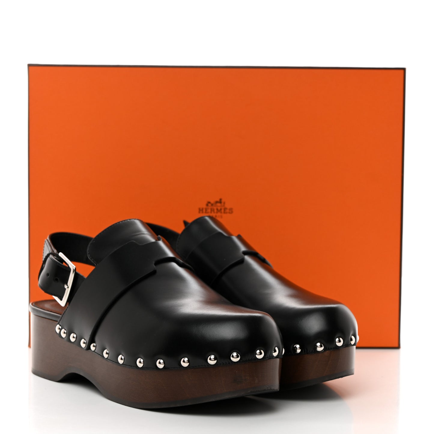 Toscan Calfskin Hermione Mules 37 Black