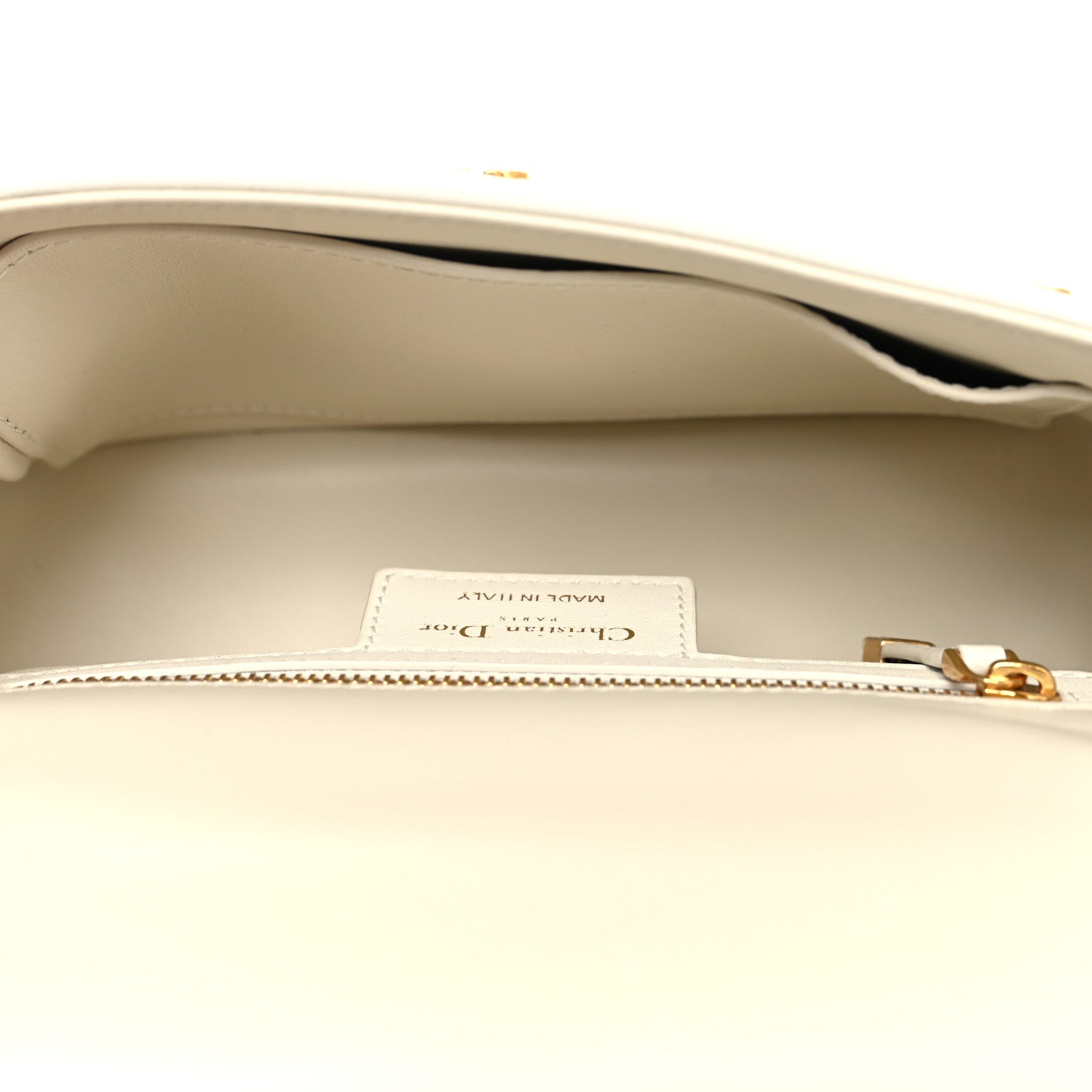 Christian Dior Calfskin Star Motif Macrocannage Mini Caro Bag Latte 5 of 10