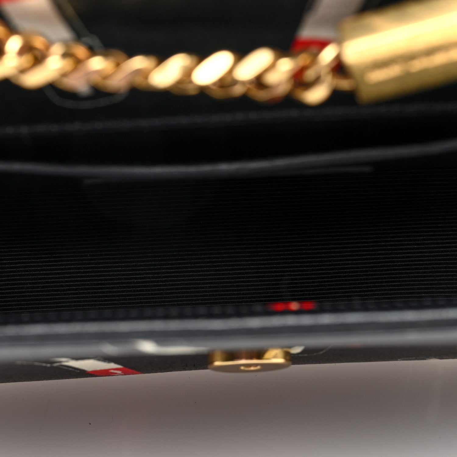 Saint Laurent Calfskin Lipstick Print Small Classic Monogram Kate Tassel Satchel Black 5 of 9
