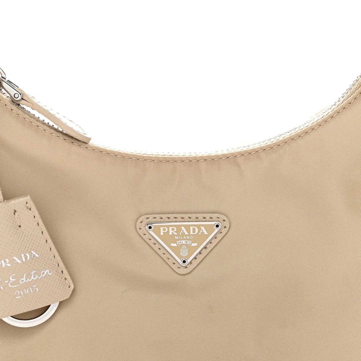 Re-Nylon Saffiano Mini Re-Edition 2005 Bag Deserto