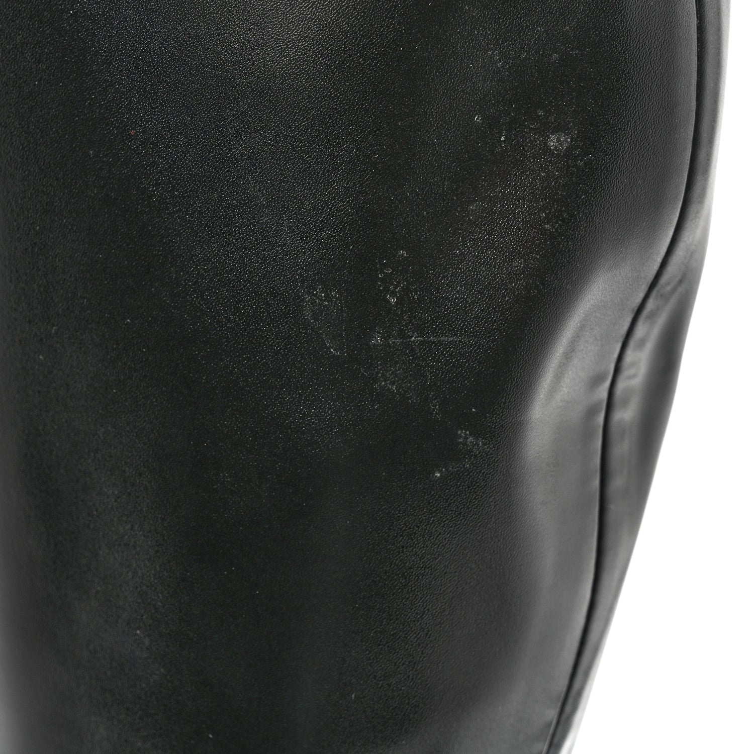 Prada Nappa Tech Logo Over the Knee 70mm Platform Boots 38.5 Black 11 of 11