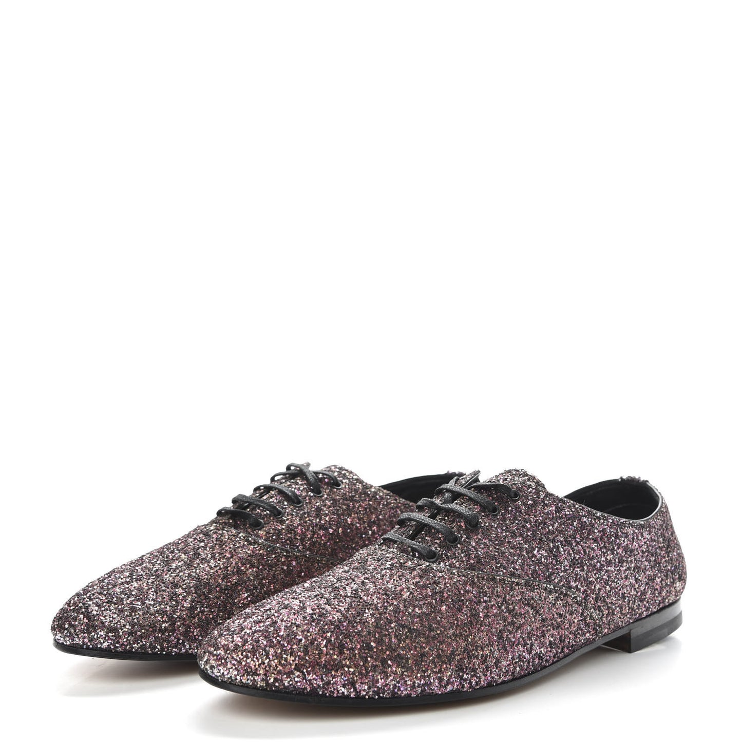 Calfskin Glitter Oxfords 39 Pink