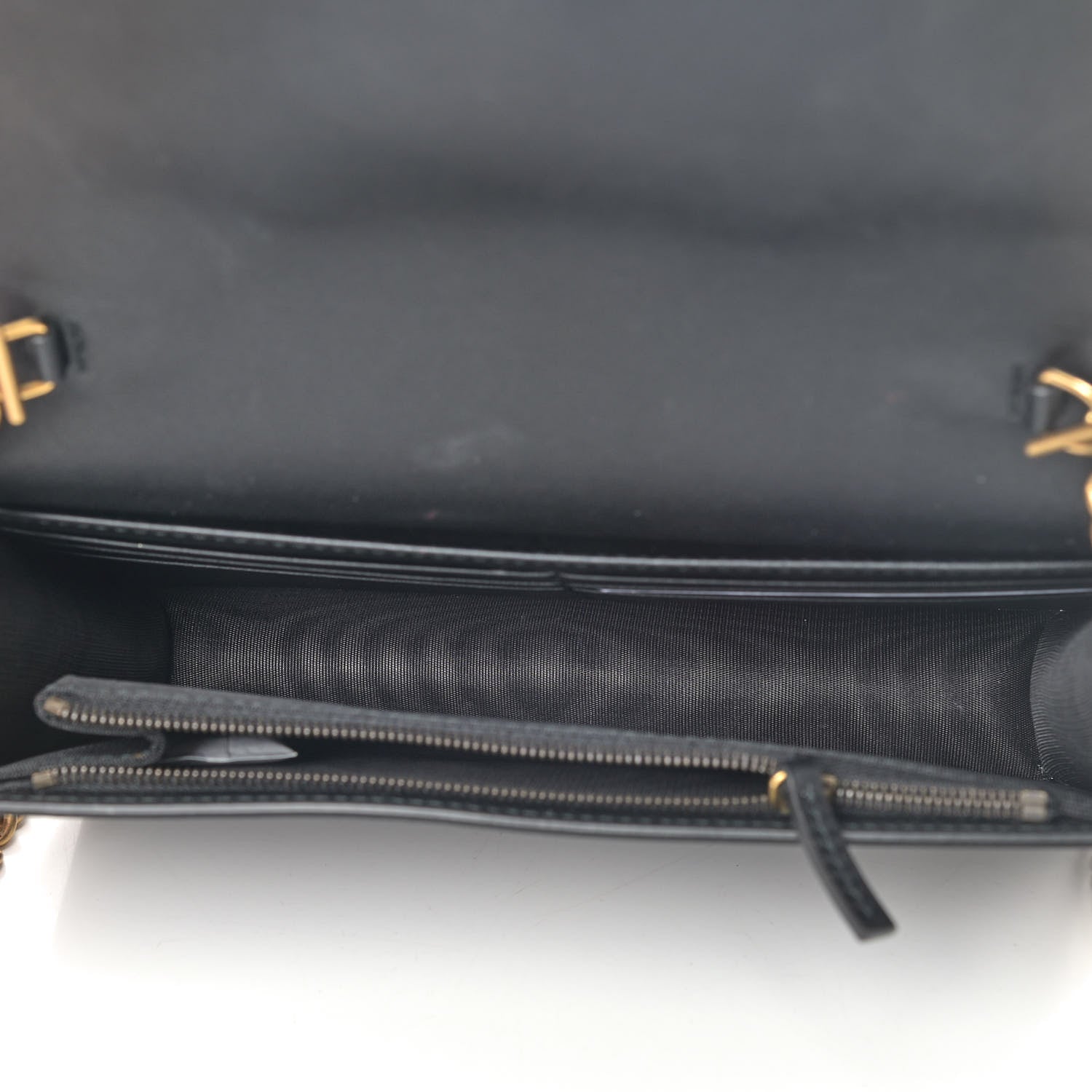 Gucci Calfskin Queen Margaret Chain Wallet Black 5 of 9