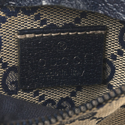 Gucci GG Monogram Web Double Pocket Belt Bag Navy 8 of 12