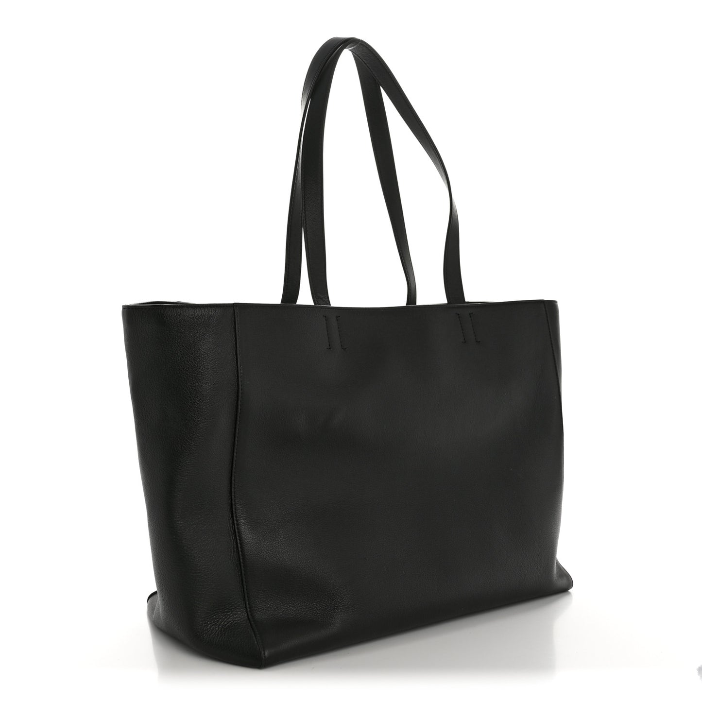 Smooth Calfskin Everyday East West Tote Bag Black
