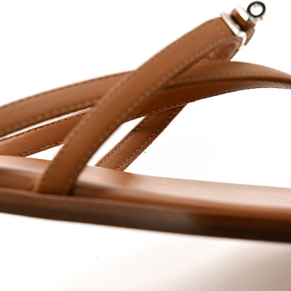 Hermes Calfskin Miss Sandals 38 Naturel 9 of 10